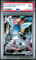 2023 Pokémon Holiday Calendar | #041 Glaceon VMAX | PSA 9