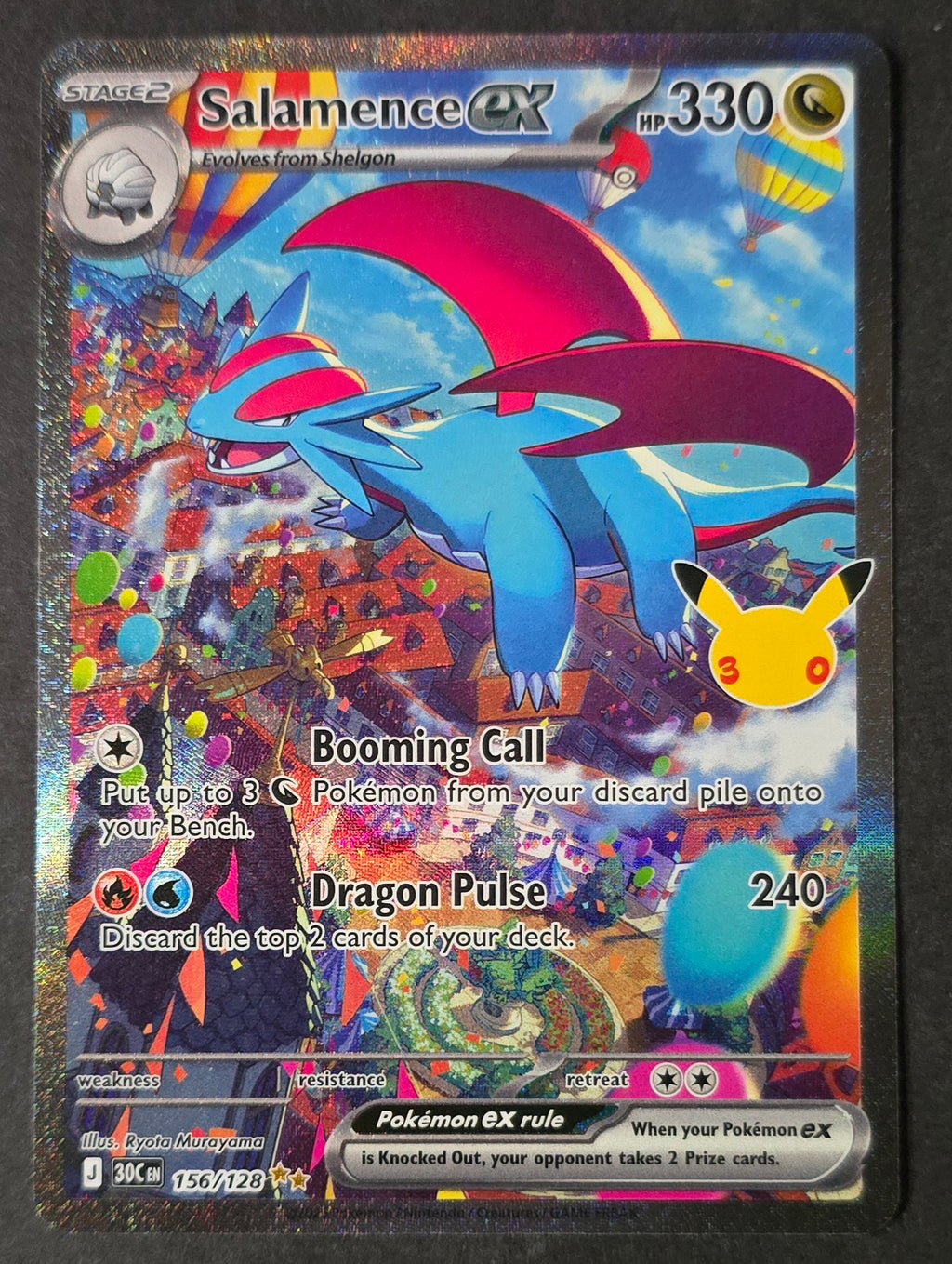 Salamence ex 156/128 | 30th Celebration | Secret Illustration Rare
