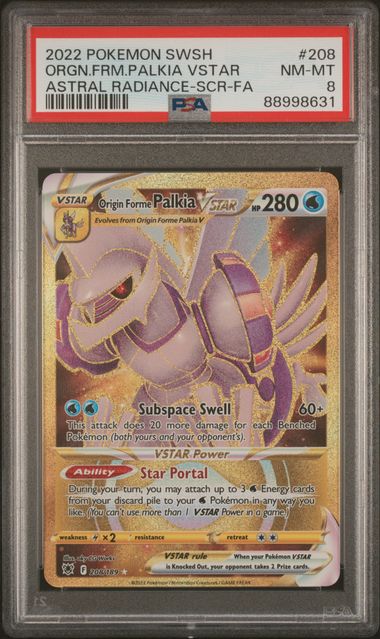 Pokemon TCG | SwSh ASTRAL RADIANCE #208 | Orgn.Frm.Palkia VSTAR | PSA 8