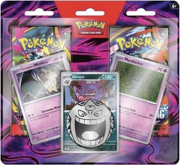 Pokémon TCG | Enhanced 2-Pack Blister | Gengar, Marshadow & Team Rocket’s Mimikyu